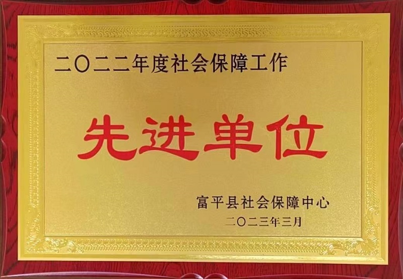 富平公司榮獲2022年度社會保障工作先進(jìn)單位